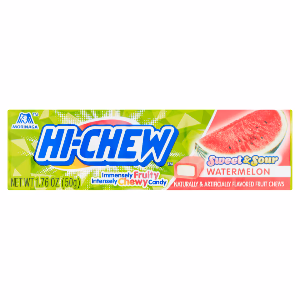 Hi-Chew Sweet & Sour Watermelon Chewy Sweets 50g