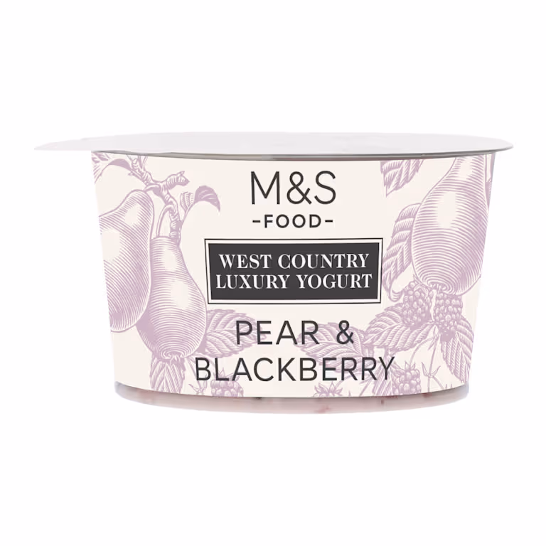 M&S West Country Luxury Pear and Blackberry Yogurt