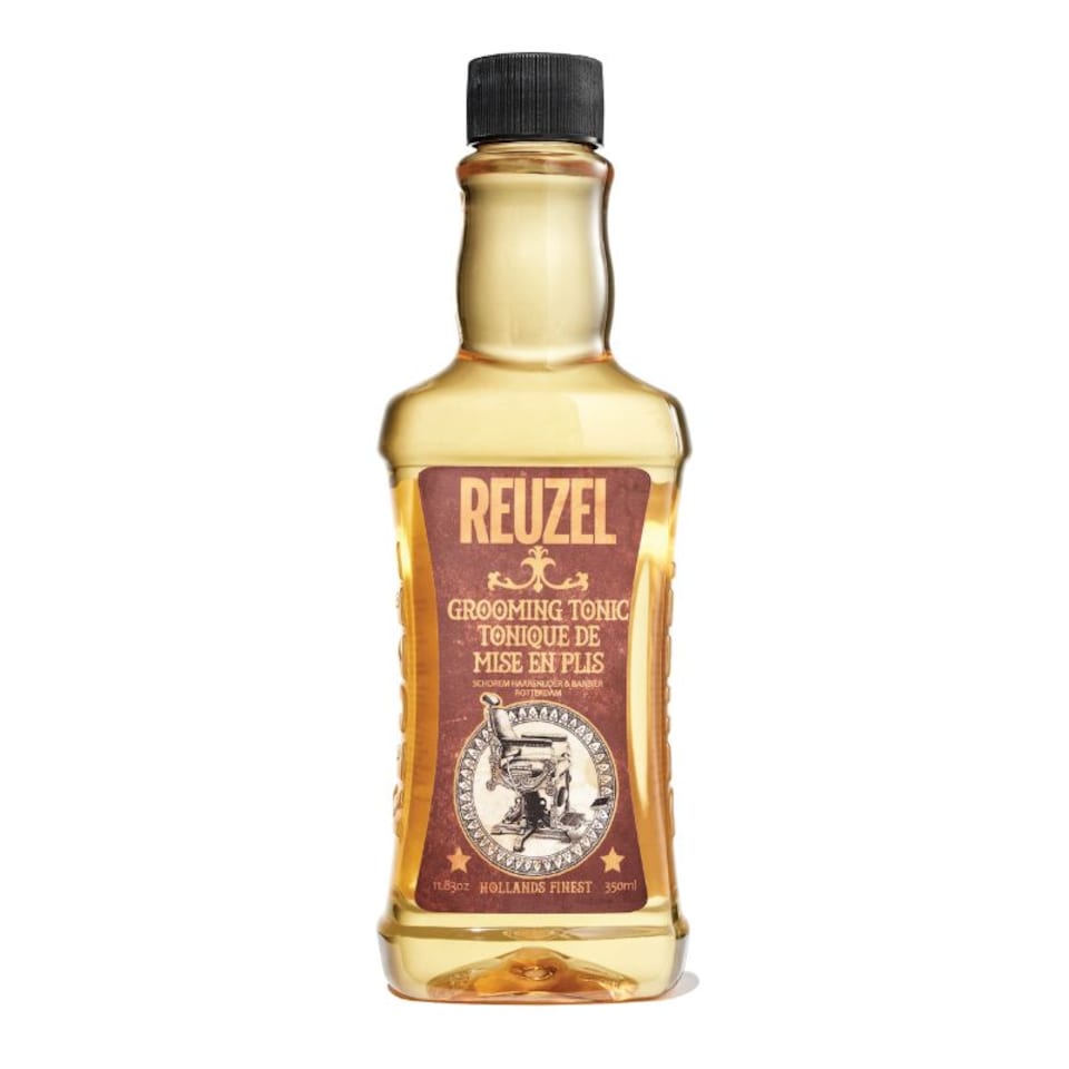 Reuzel Grooming Tonic Pro Oil Treatment For Men With Organic And Natural Ingredients Pure, Vegan Serum That Gives Hair Essential Strength And Moisture Apple Peppermint Fragrance 11.83 oz