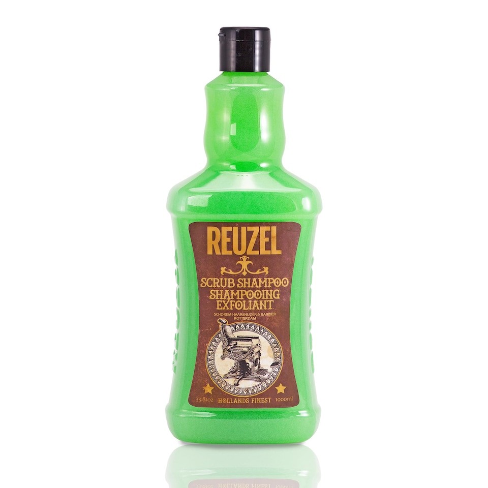 Reuzel Scrub Shampoo Deeply Cleanses Perfect For Maintaining A Healthy Scalp Invigorating And Exfoliating Formula Perfect For Infrequent Shampooer To Remove Excess Product 33.81 Oz