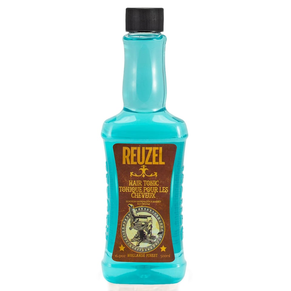 Reuzel Hair Tonic Oil Free Formula Won't Weigh Hair Down Nostalgic Barbershop Fragrance Restores Healthy, Natural Looking Shine Can Be Used as a Cutting Lotion on Wet Hair 500 ml