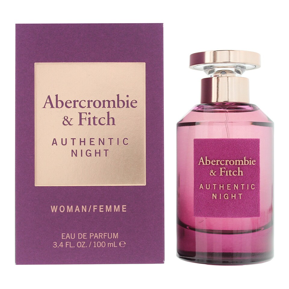 Abercrombie & Fitch Authentic Night Eau de Parfum 100ml Spray For Her