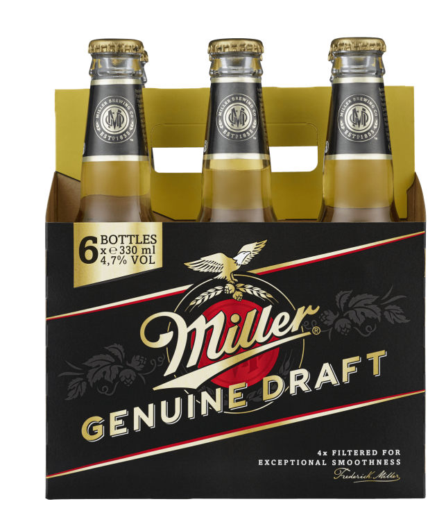 Miller Genuine Draft 0,33lx6 flaske