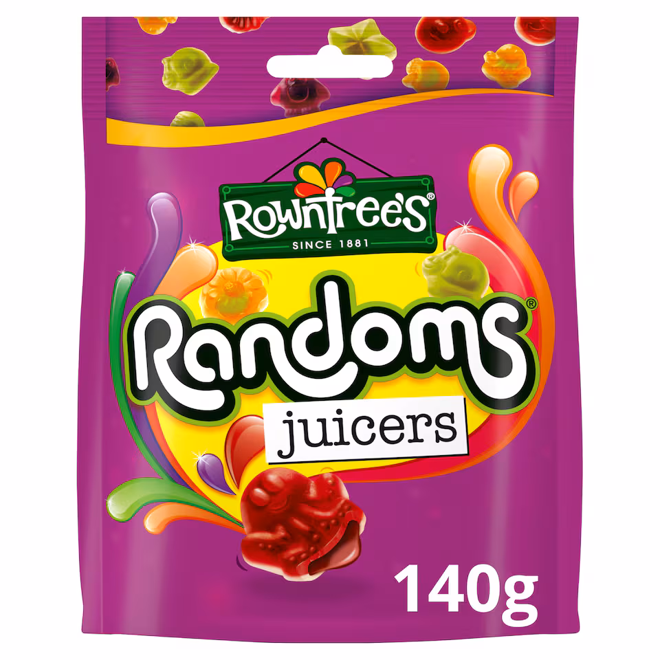 Rowntree's Randoms Juicers Sweets Sharing Bag 140g