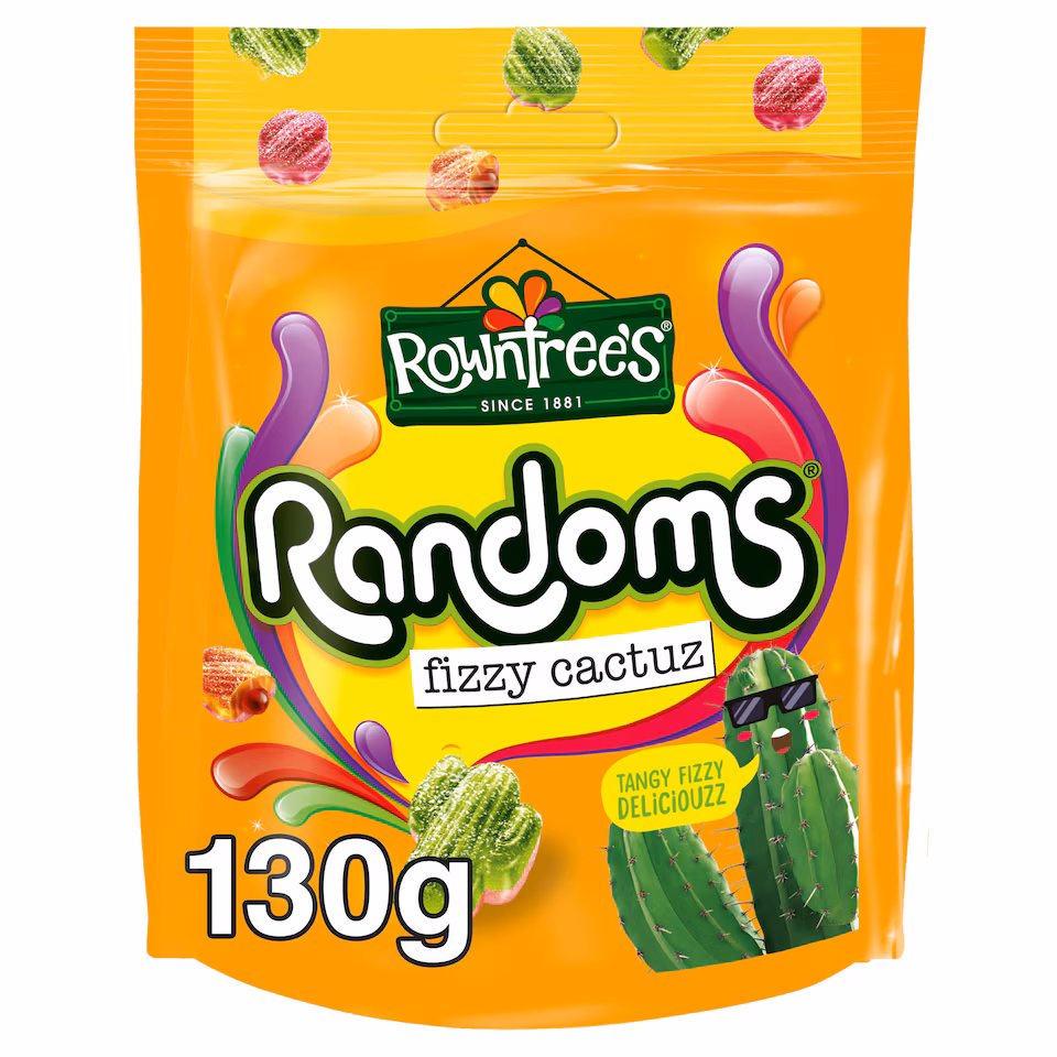 Rowntree's Randoms Fizzy Cactuz Sour Sweets 130g