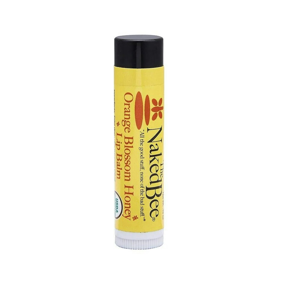 The Naked Bee Organic Lip Balm Orange Blossom Honey