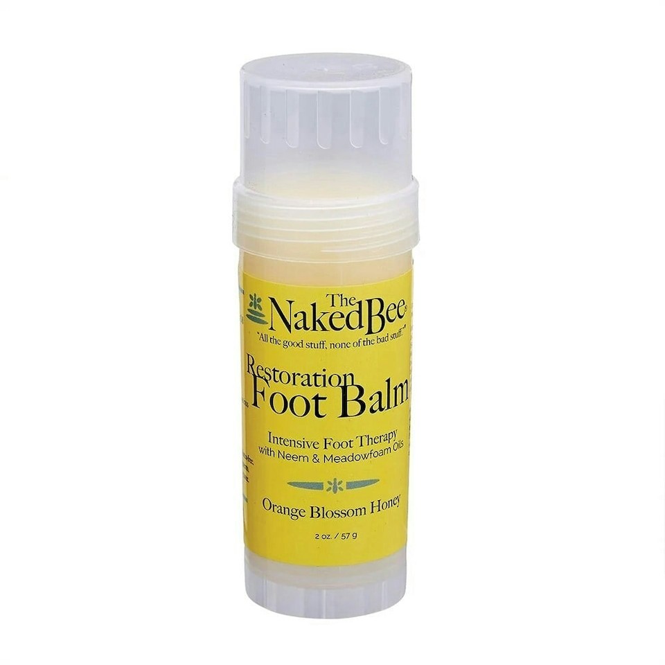 The Naked Bee Restoration Foot Balm Orange Blossom Honey 57g