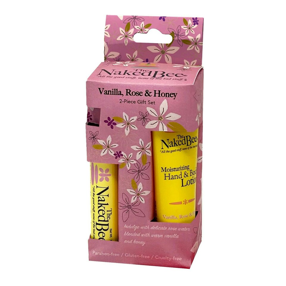 The Naked Bee Pocket Pack Classic Vanilla, Rose & Honey