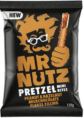 Mr Nutz Pretzel med Sjokolade 120g