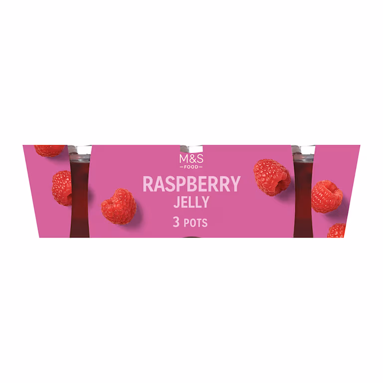 M&S 3 Raspberry Jelly Pots