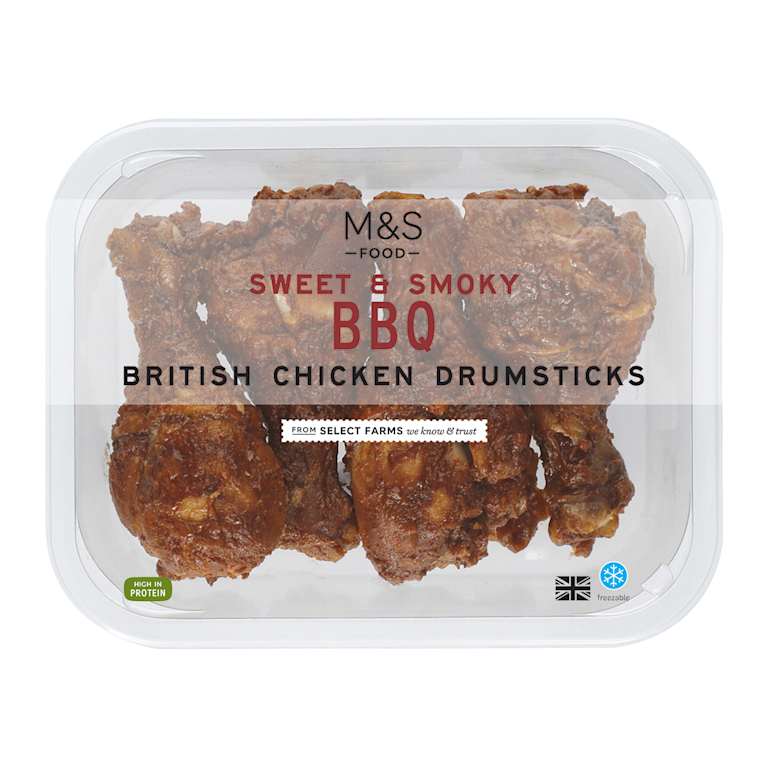 M&S Sticky BBQ Drumsticks
