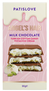 Angel's Hair Milk Chocolate Cotton Candy & Pistachio Cream