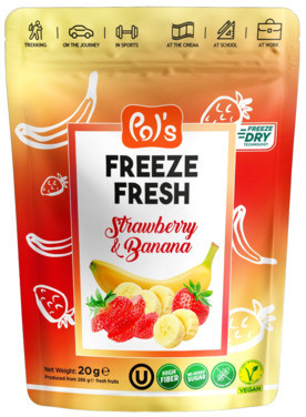 Pol's Freeze Dried Strawberry & Banana 20g