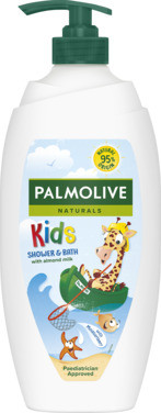 Palmolive Dusjsåpe Kids Shower, Bath & Hair 750ml Pumpe Naturals