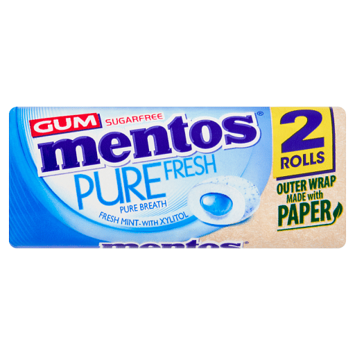 Mentos Pure Fresh Pure Breath Gum Rolls 2 x 15.5g