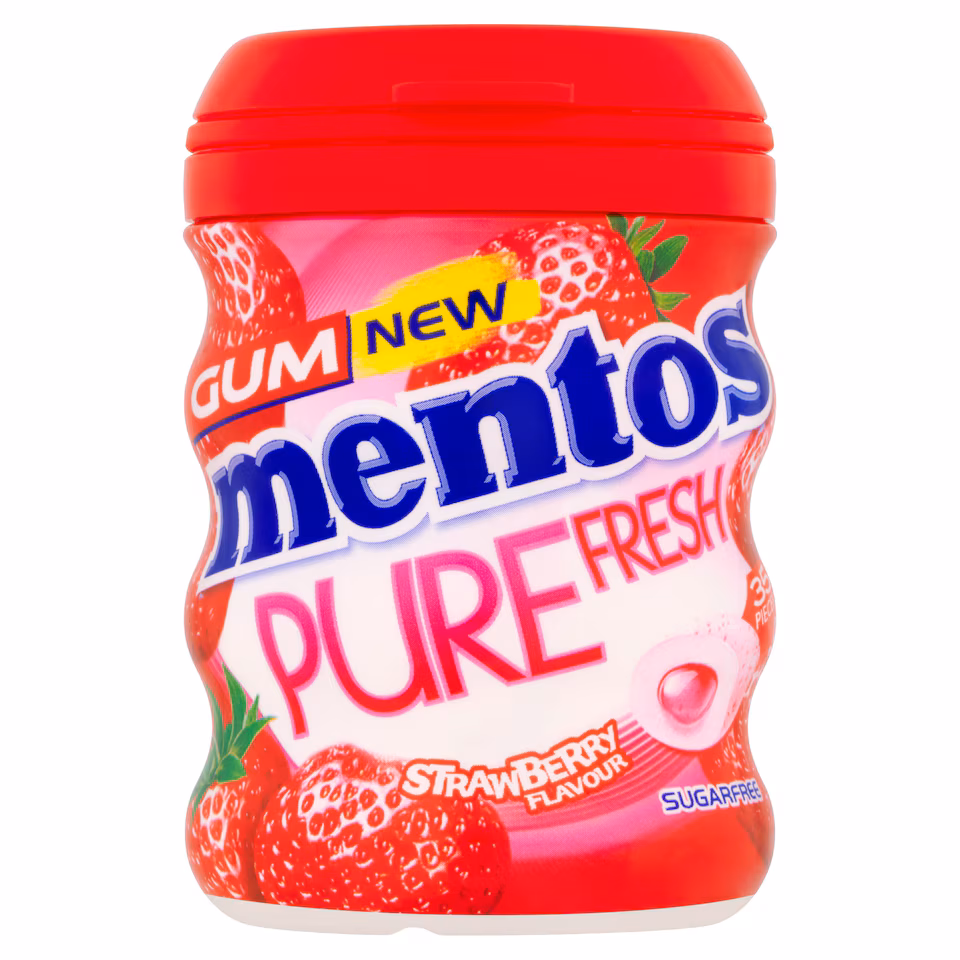 Mentos Pure Fresh Strawberry 35 piece 70g