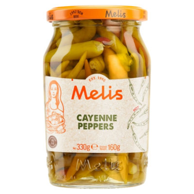 Melis Pickled Hot Cayenne Peppers 330g