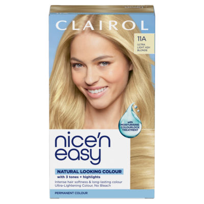Clairol Nice’n Easy Permanent Hair Dye 11A Ultra Light Ash Blonde