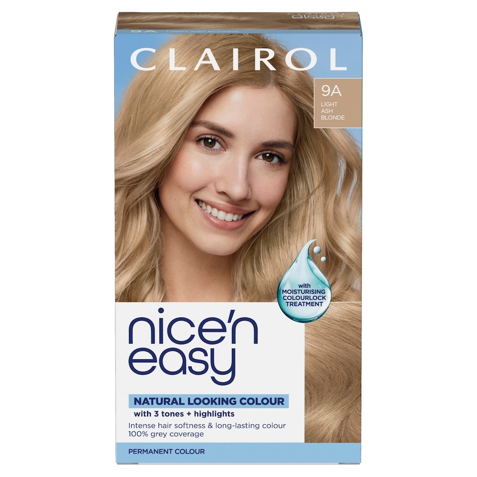 Clairol Nice'N Easy Crème Permanent Hair Dye 9A Light Ash Blonde
