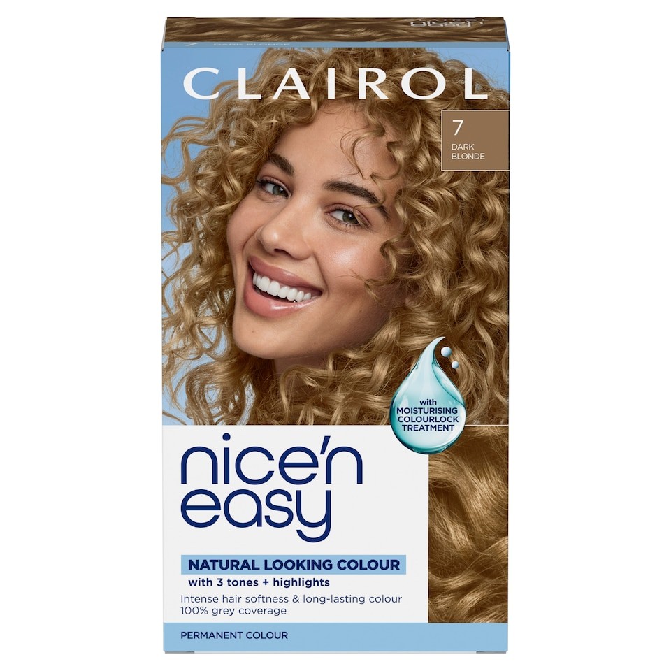 Clairol Nice'N Easy Crème Permanent Hair Dye 7 Dark Blonde