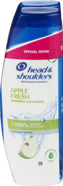 Shampoo Apple Fresh 2x300ml H&S