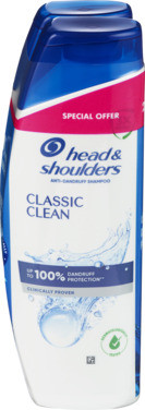 Shampoo Classic Clean 2x300ml H&S