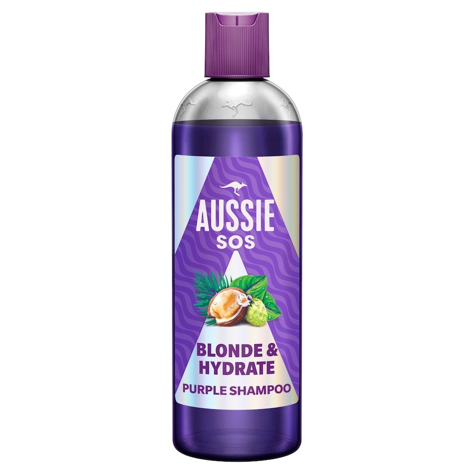 Aussie SOS Blonde & Hydrate Purple Shampoo 300ml