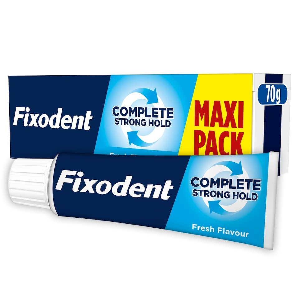 Fixodent Complete Stronghold Denture Adhesive Cream Fresh Flavour 70g