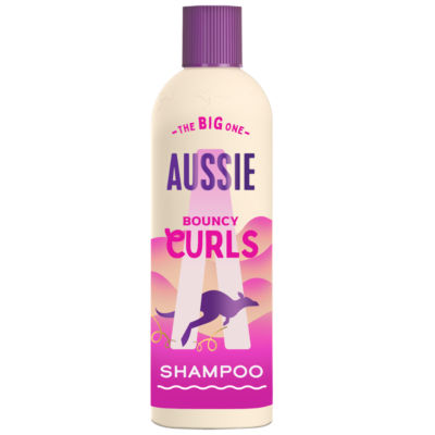 Aussie Bouncy Curls Shampoo  400ml. Sulphate-Free & Vegan. Waves, Curls, Coils