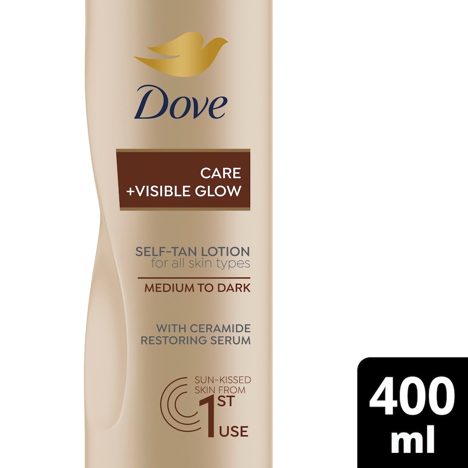 Dove Visibleglow Gradual Self Tan Medium To Dark 400Ml