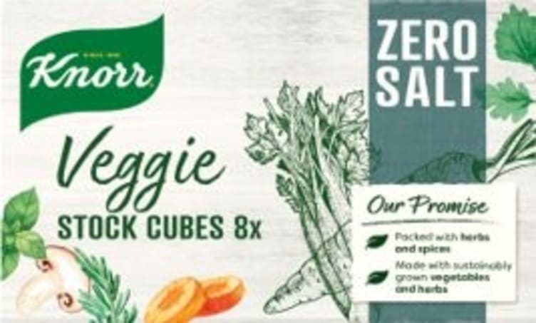 Grønnsaksbuljong Zero Salt Veggie 8x9g Knorr