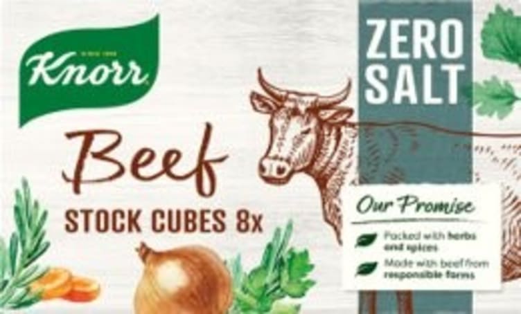 Kjøttbuljong Zero Salt 8x9g Knorr