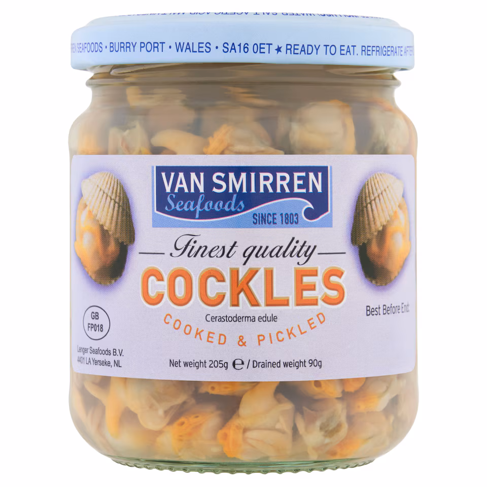 Van Smirren Seafoods Cooked & Pickled Cockles 205g
