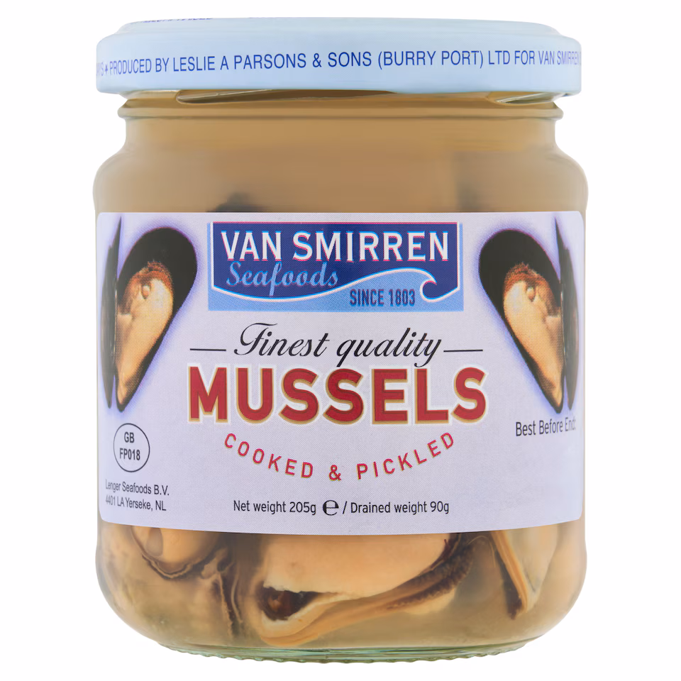 Van Smirren Mussels Cooked 8 Pickled 205G