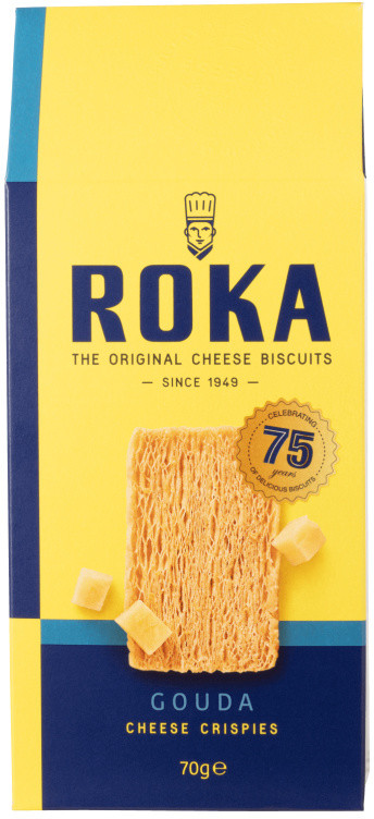 Ostecrispies Gouda 70g Roka