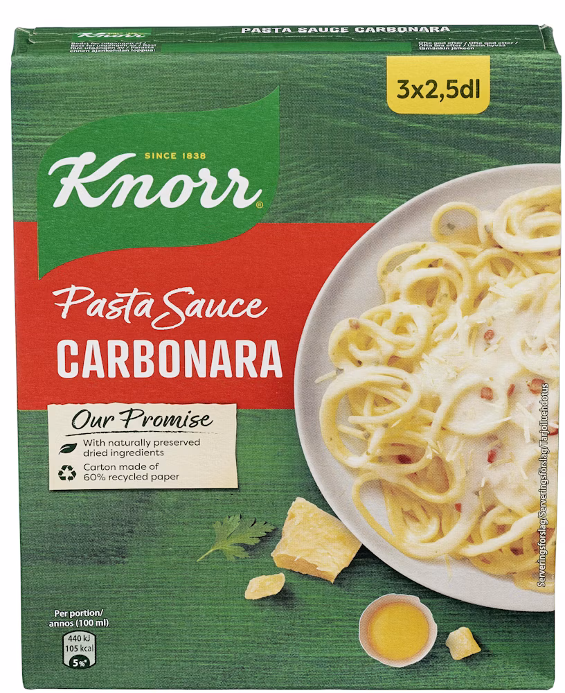 Pastasaus Carbonara 3 x 27 gr 3 stk