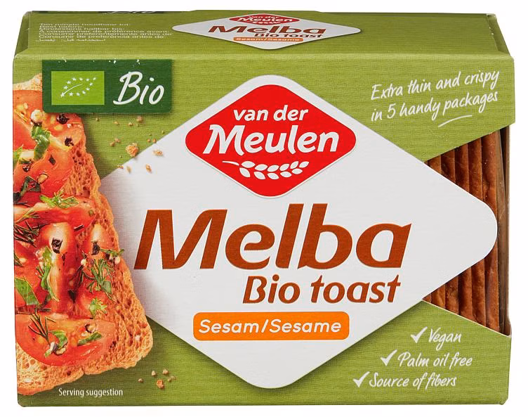 Melba Toast Sesam Økologisk, 100 g