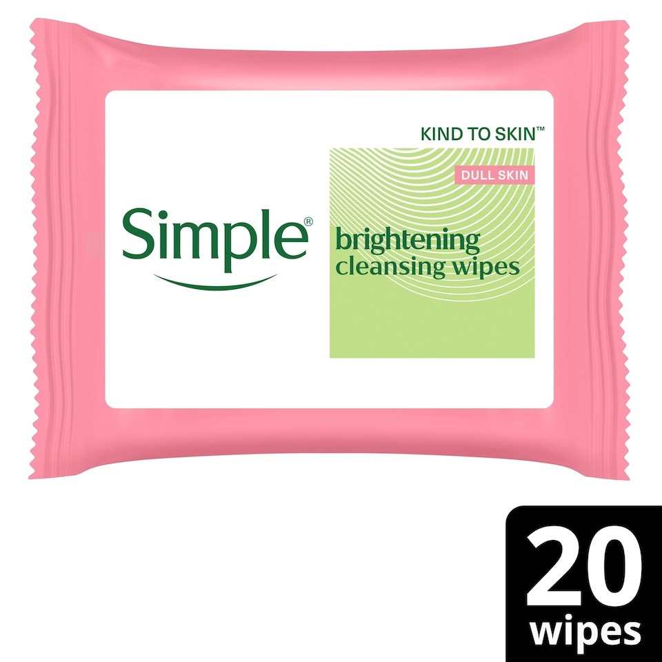 Simple Instant Glow Cleansing Wipes X20