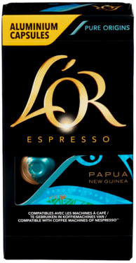 L Or Kaffekaps Papua Utz 10stk