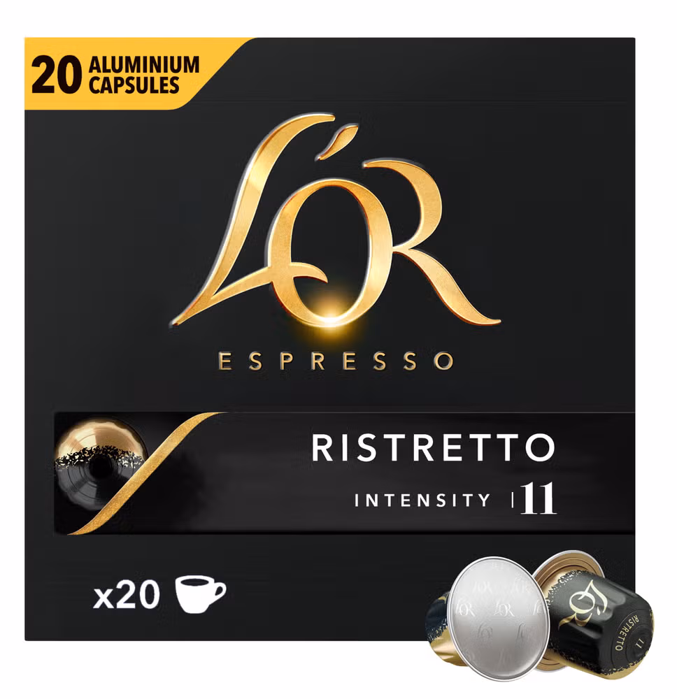 Espresso Ristretto Intensitet 11, kaffekapsler, 20 stk