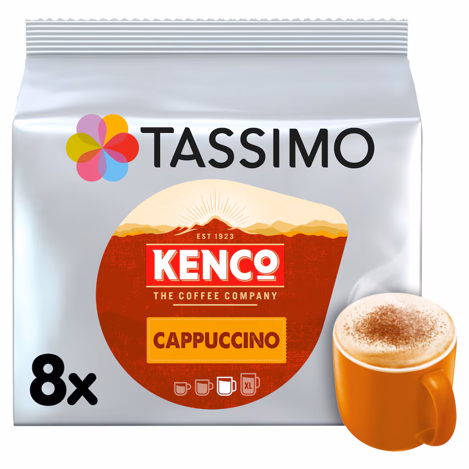 Tassimo Kenco Cappuccino Coffee Pods X8 260G