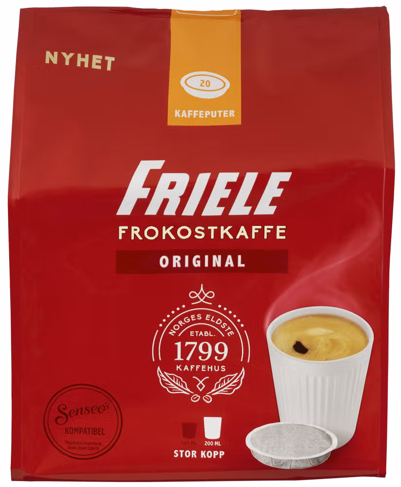 Frokostkaffe kaffeputer Stor kopp, 20 stk