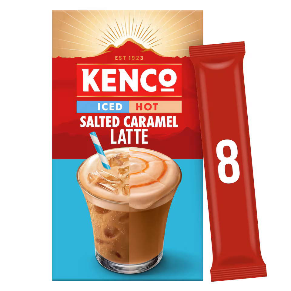 Kenco Iced Or Hot Salted Caramel Latte 8 X 20.3G