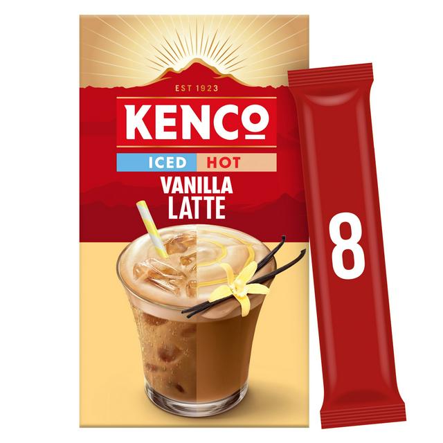 Kenco Iced Hot Vanilla Latte Sachets 8x20.3g