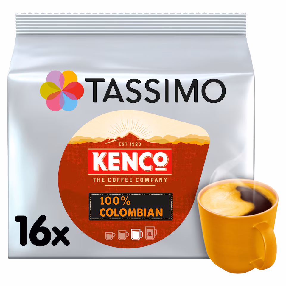 Tassimo Kenco Colombian Coffee Pods X16 136G