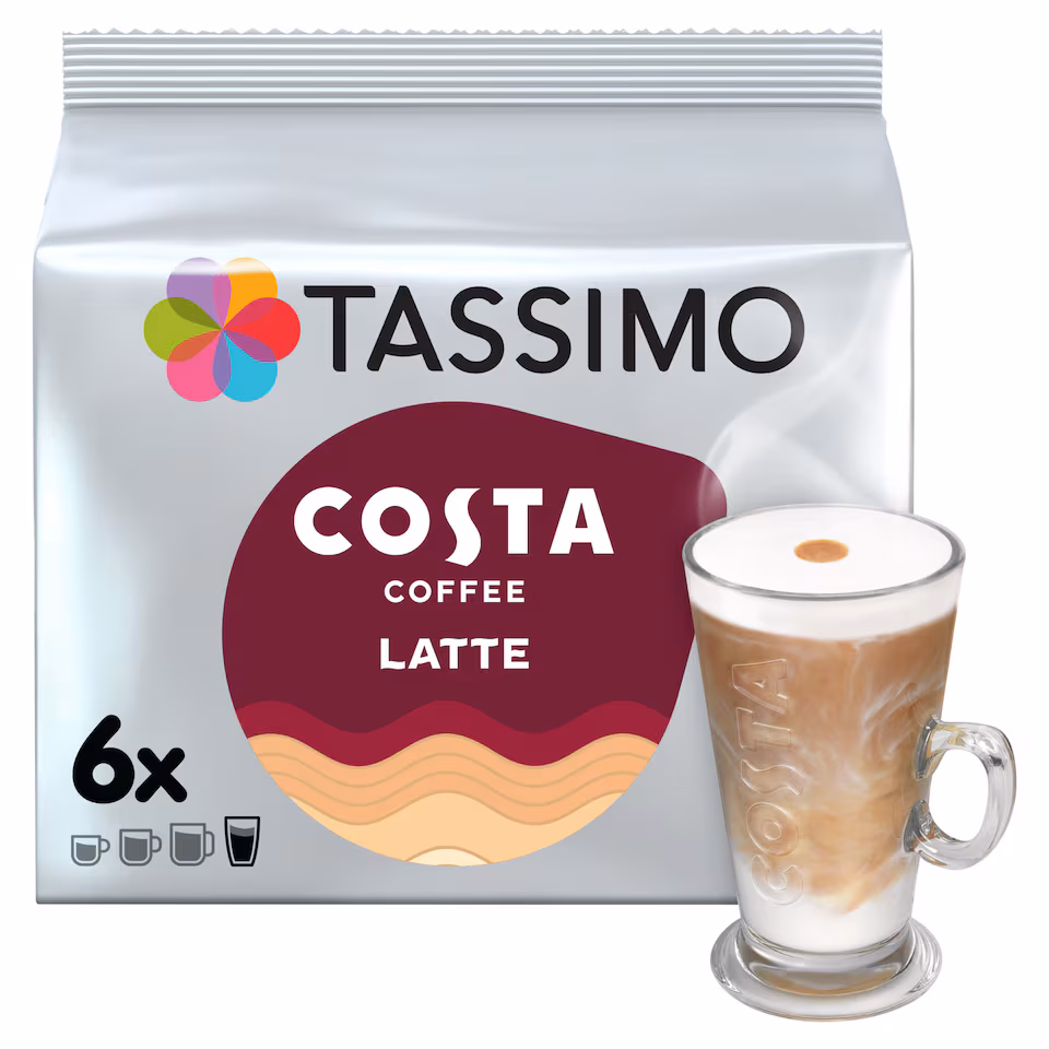 Tassimo Costa Latte 6 Pack 167.4G