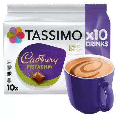 Tassimo Limited Edition Cadbury Pistachio Hot Chocolate Pods x10