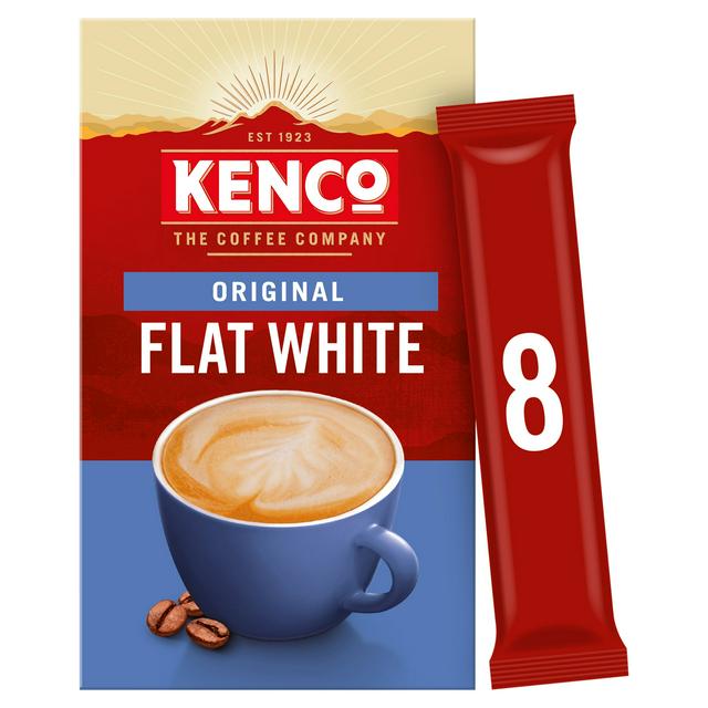 Kenco Flat White Instant Coffee Sachets 8 x 14.8g