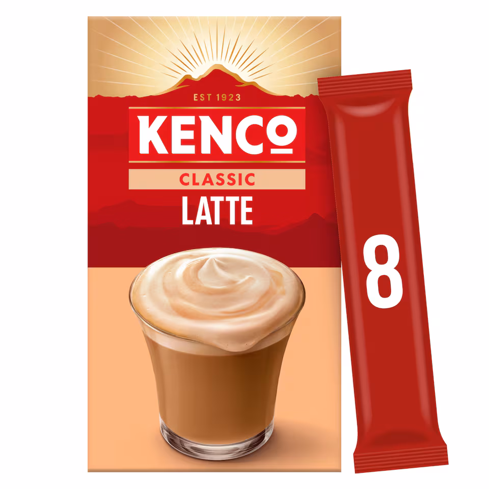 Kenco Original Latte Instant Coffee 8 X 16.3G