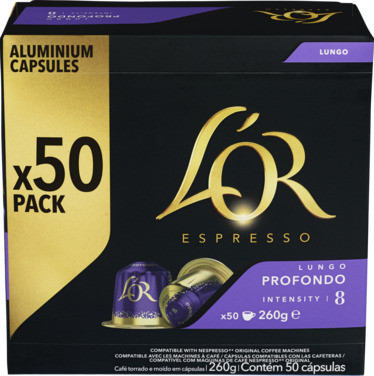 Lor Kaffekaps Espresso Lungo Profondo Ra 50stk